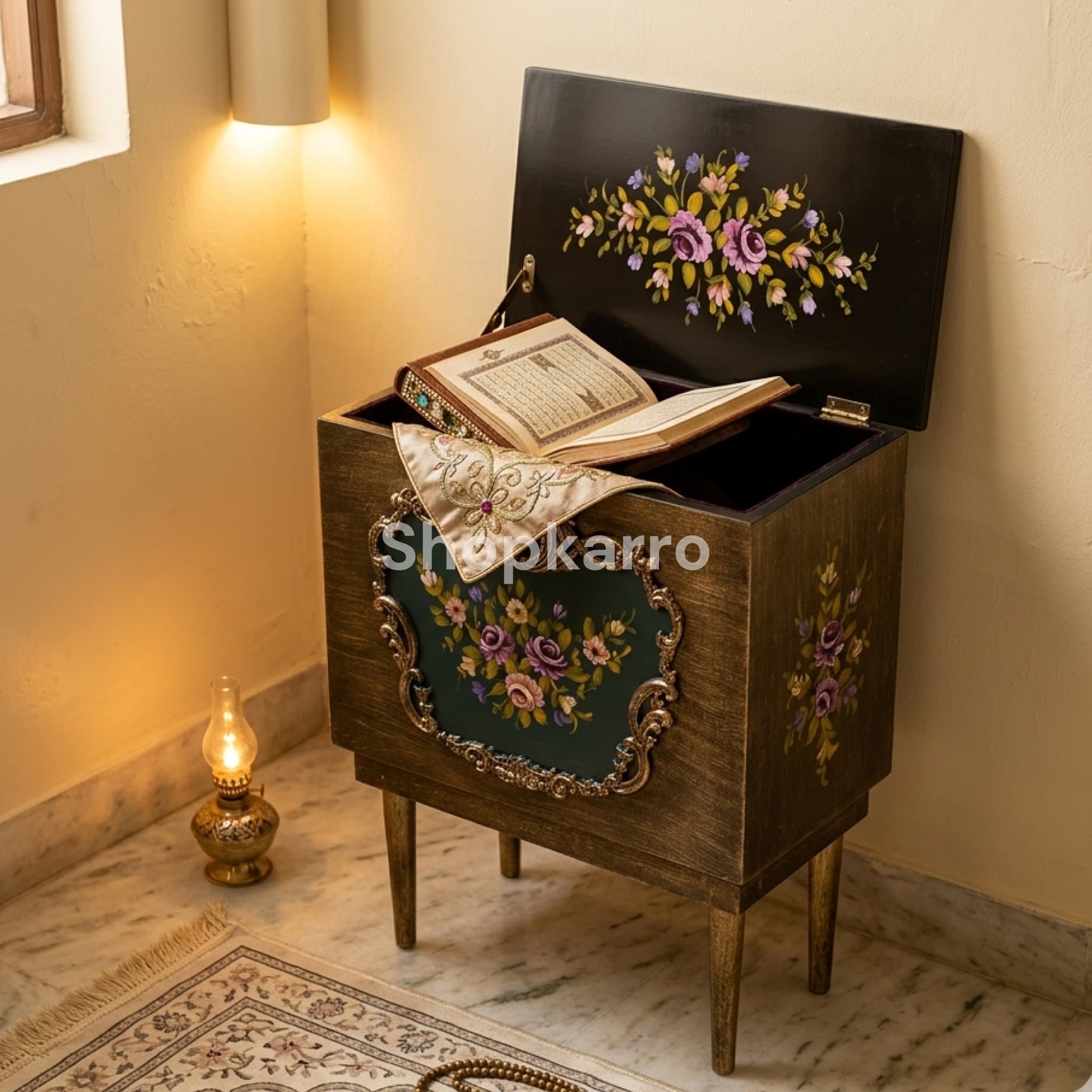 Majestic Floral Quran Box