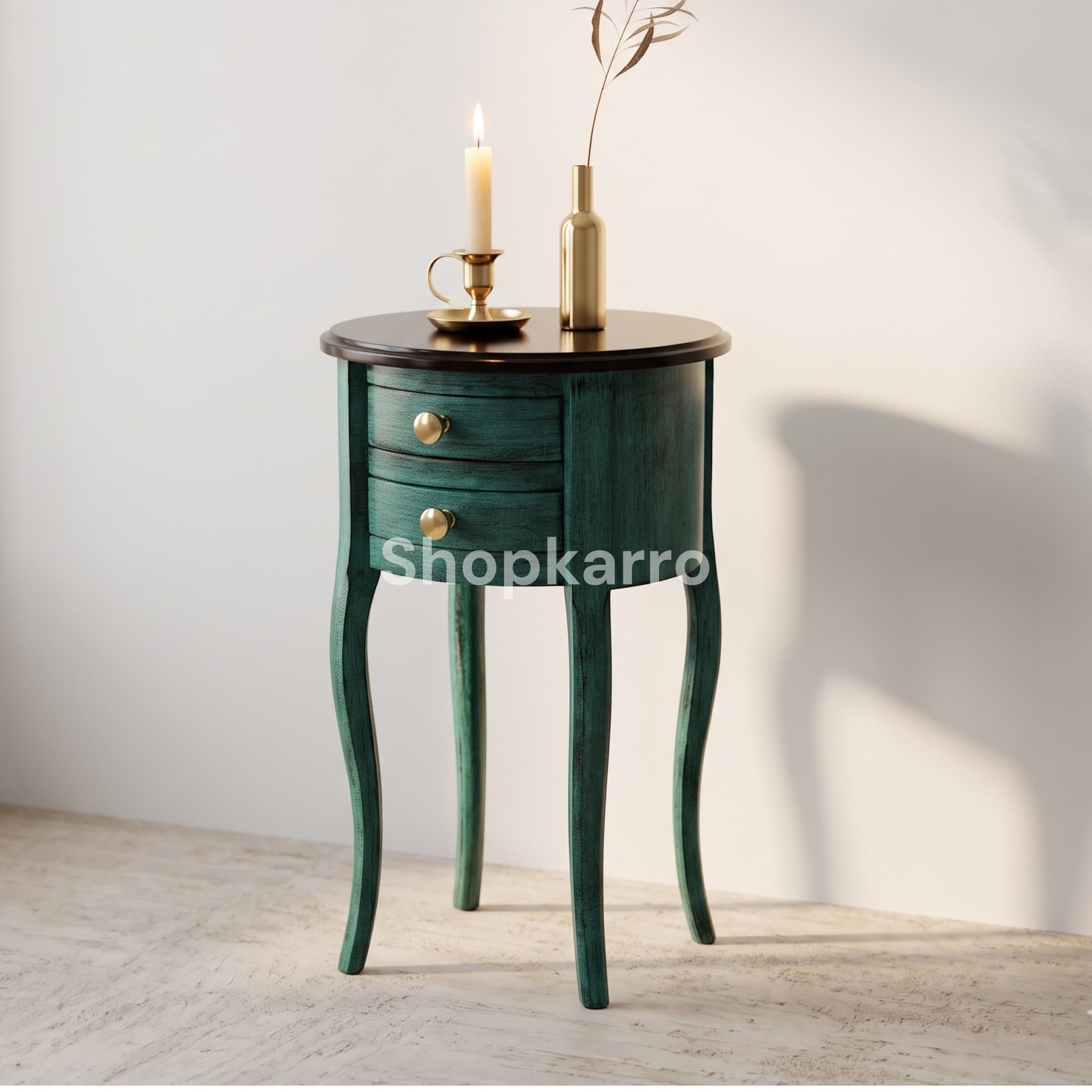 Bliss Teal Wooden Table