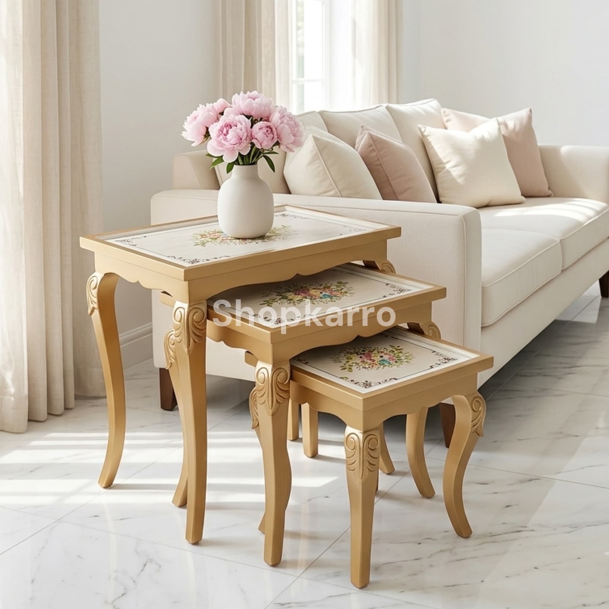 Classic Pearl Nesting Tables