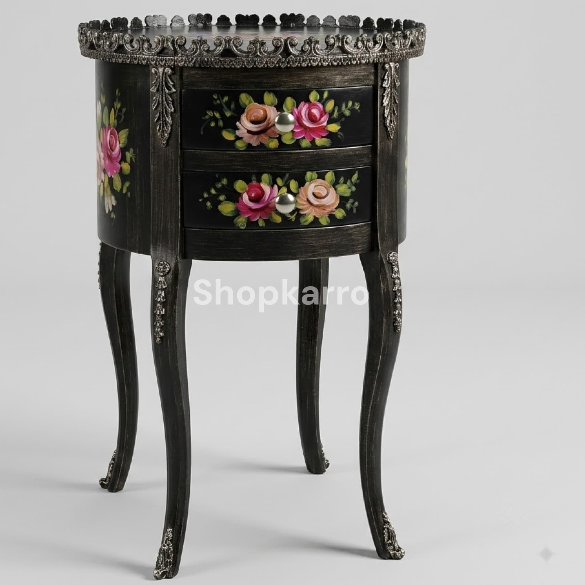 Empress Floral Wooden Table