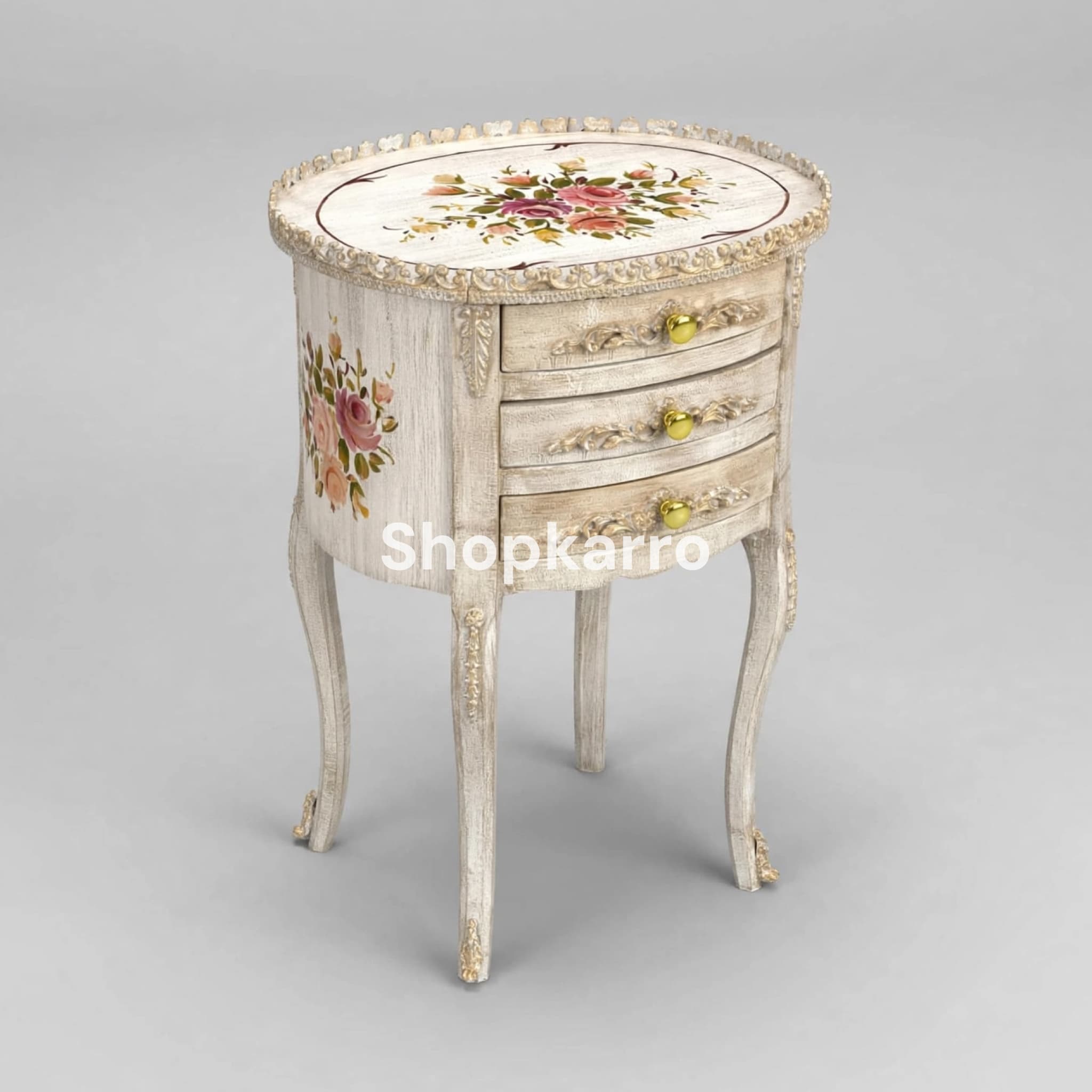 Antique Rose Wooden Table