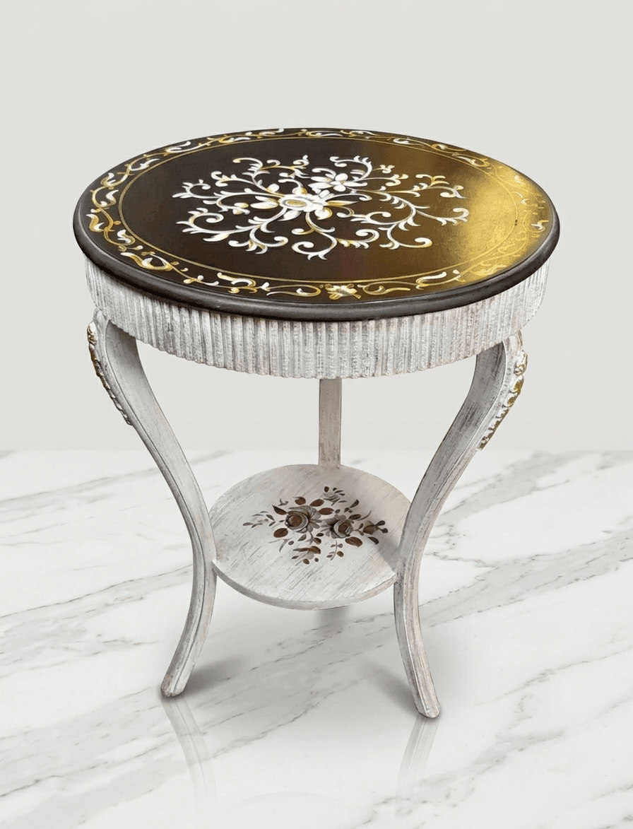 Royal Blossom French End Table