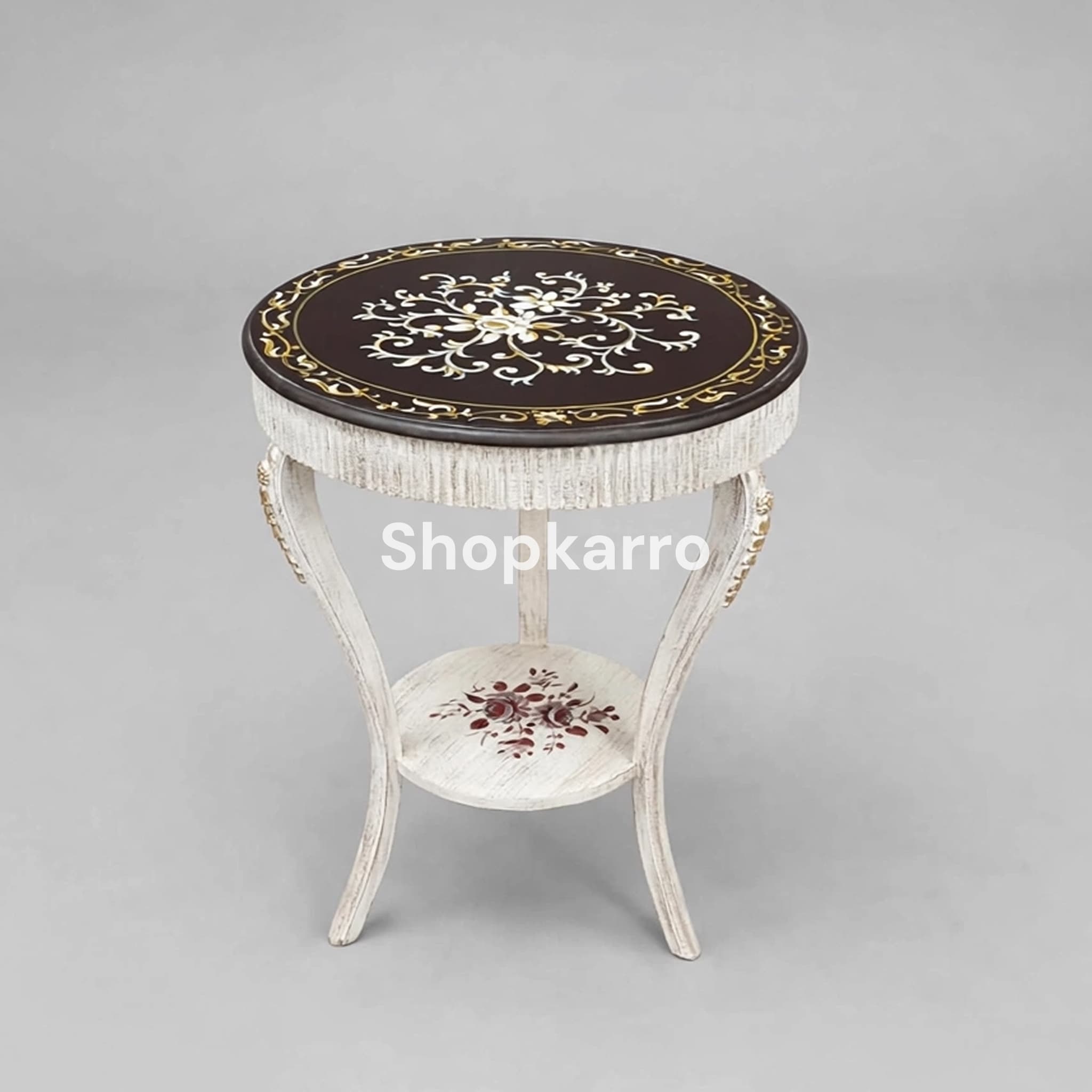 Royal Blossom French End Table