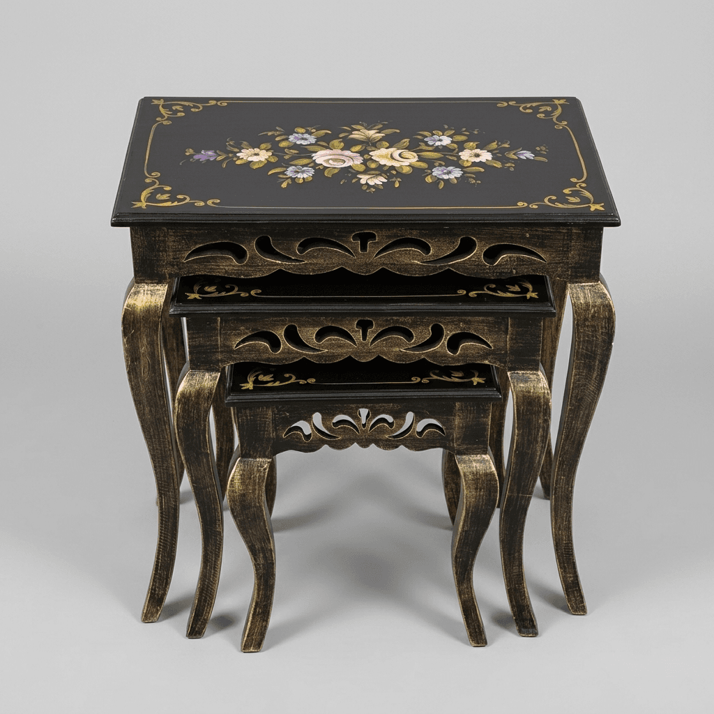 Royal Ebony Nesting Tables