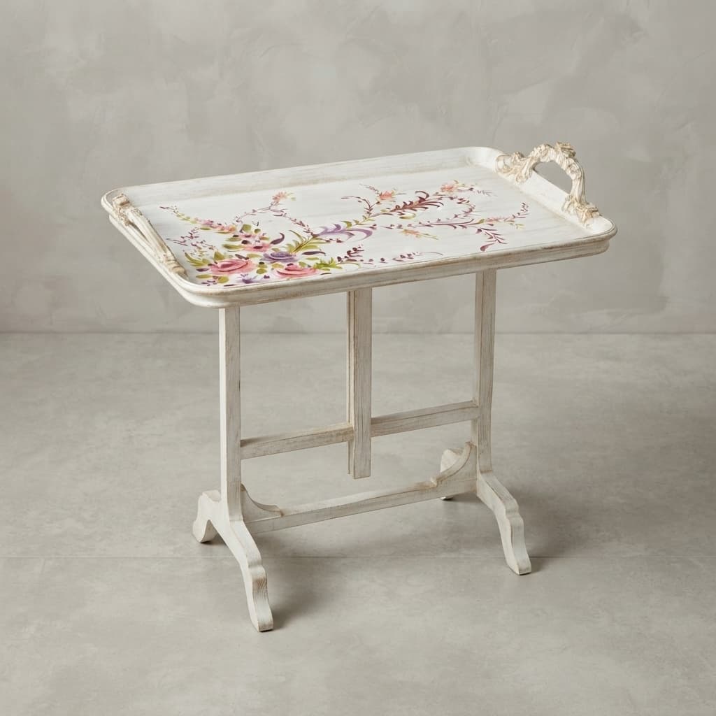 Heirloom Petal Folding Tray Table