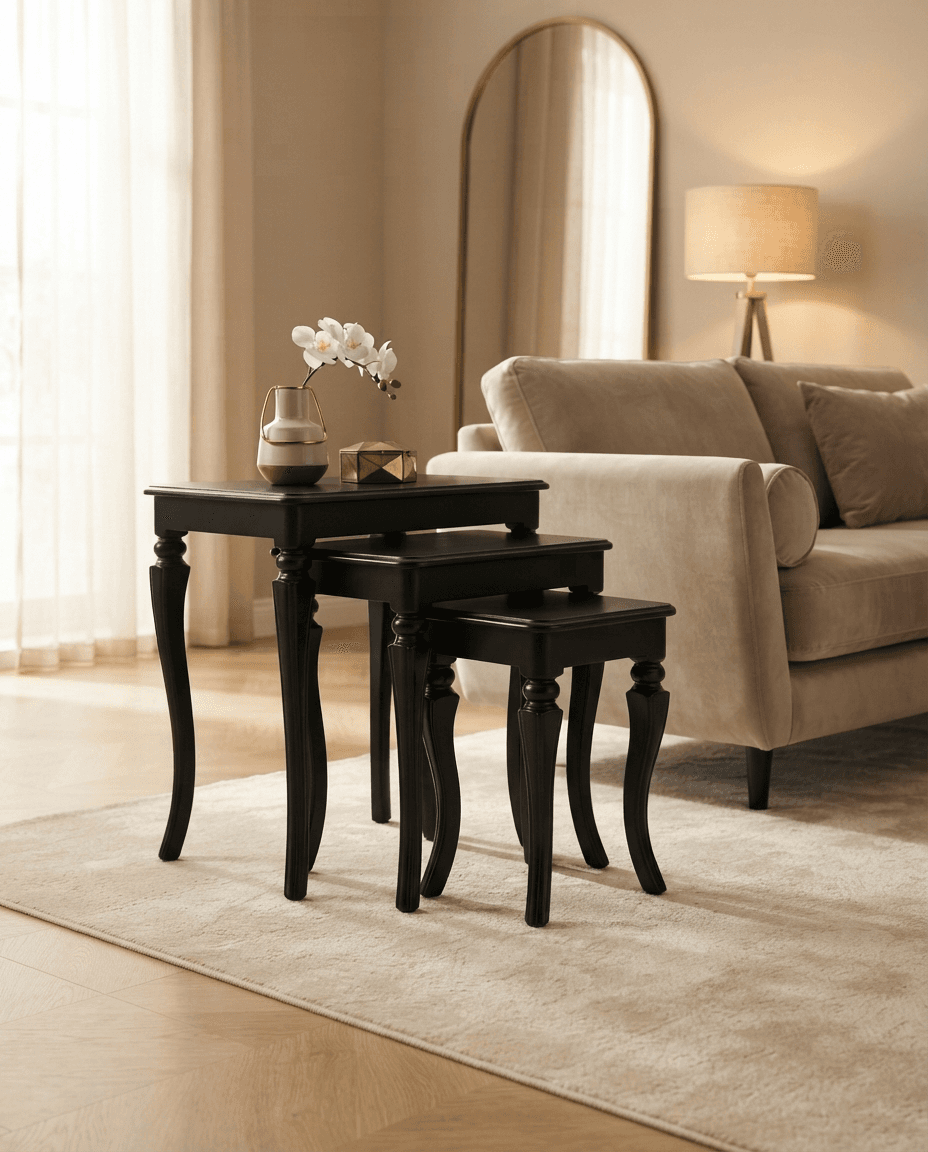 Urban Eclipse Wooden Nesting Tables