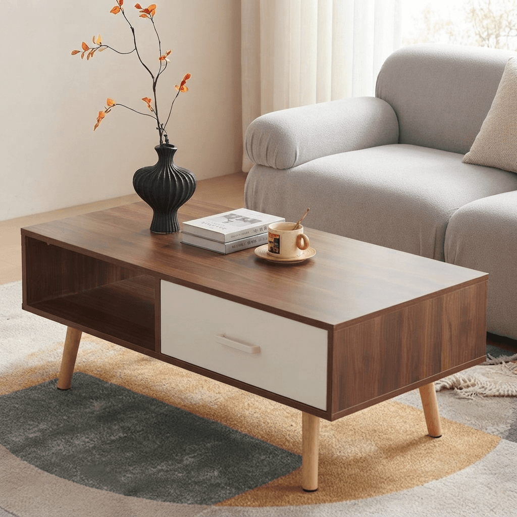 Hudson Walnut Coffee Table