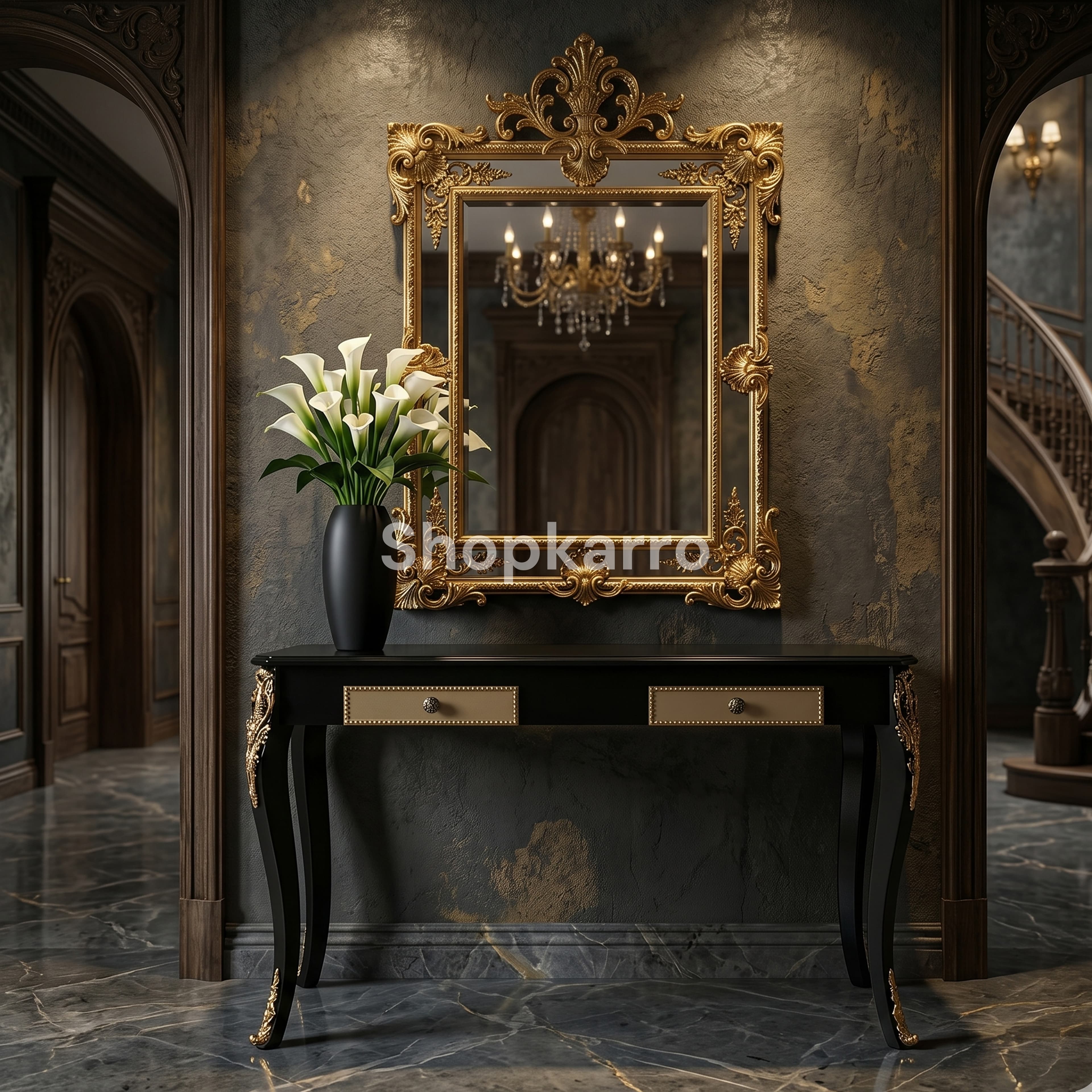 Emperor Noir Console Table