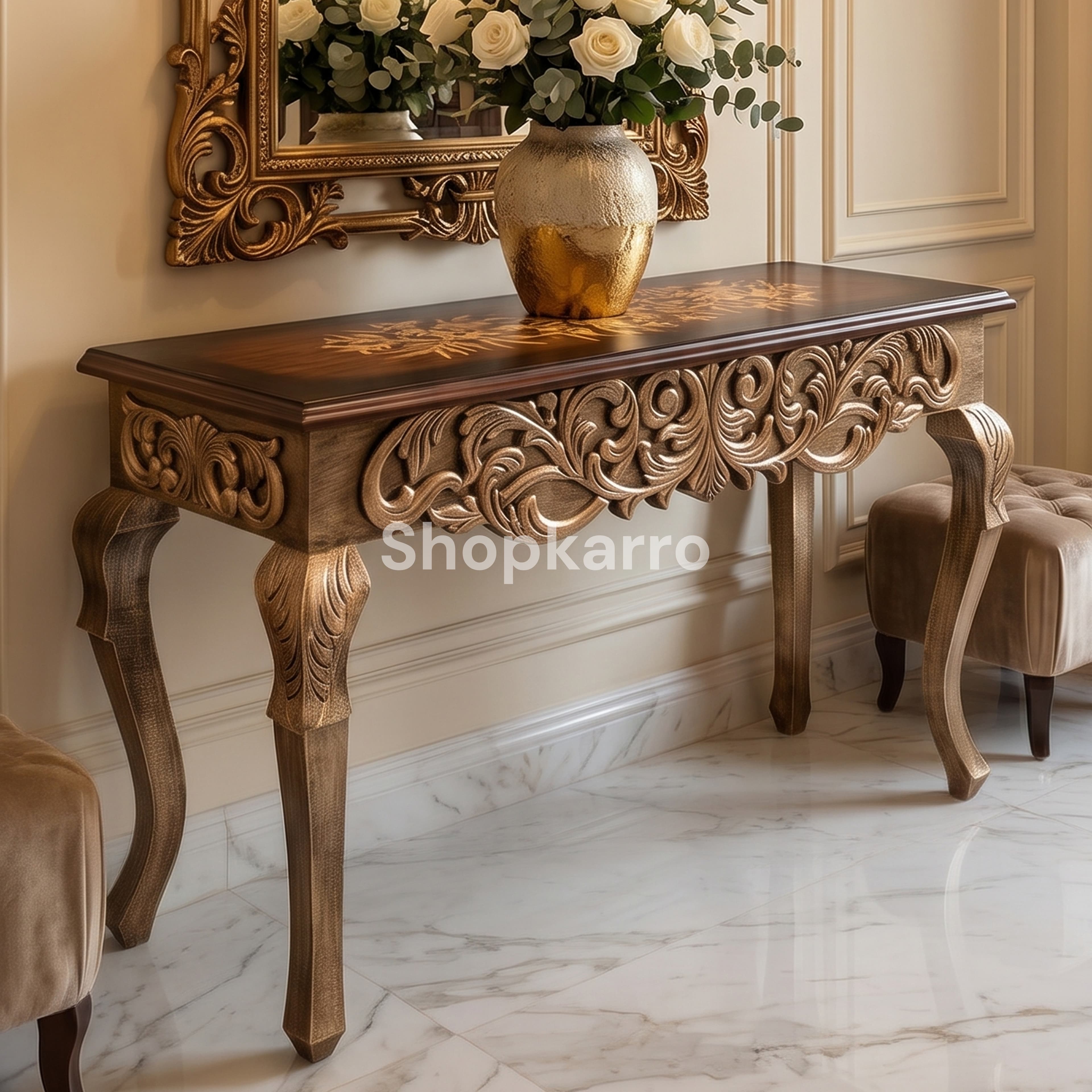Royal Amber Console Table